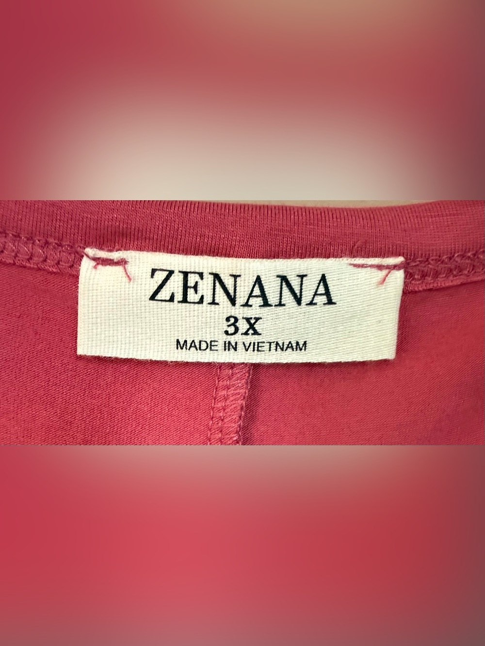 Zenana NWOT Tie-Front V-Neck Top - Color is Berry - Picture 3 of 4